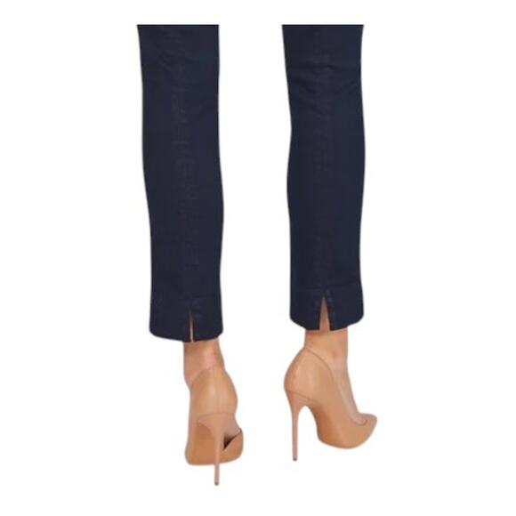 Robell Rose 09 Navy Slim Pants Women’s US 8 Medium Stretch Comfort Trousers - Picture 3 of 7